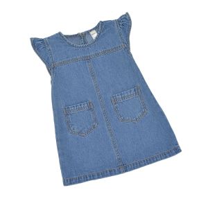 Denim Infant Flutter Sleeve Dress