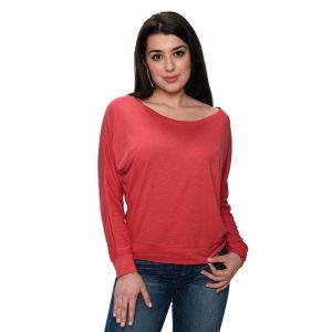 Women Long Sleeve Off-Shoulder Tee