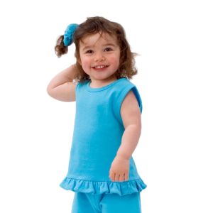 sleeveless ruffle tee,