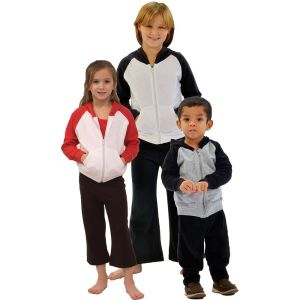Toddler Fleece Raglan Hooded Jacket