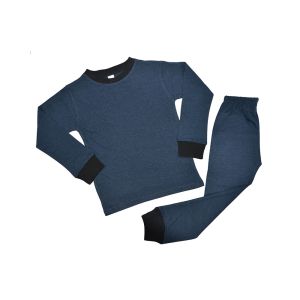 Navy and Black Pin Striped Shirt and Pants Set