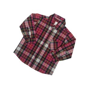 Plaid for Girls, Pink Long Sleeve Plaid,