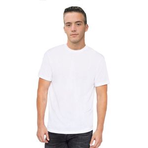 Spun Polyester Sublimation Short Sleeve Mens Crew Neck Tee