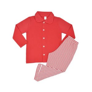 striped Christmas pajama set