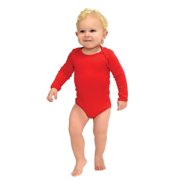 hood モリハルナ BIGBaby bodysuits Interlock Long Sleeve Bodysuit