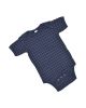 Navy/White Stitch stripe Baby Bodysuit