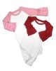 Raglan Ruffle Baby Gown | Ruffle Raglan Blanks | Ruffle Raglan Newborn Gown
